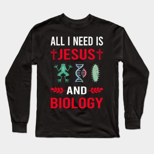 I Need Jesus And Biology Long Sleeve T-Shirt
